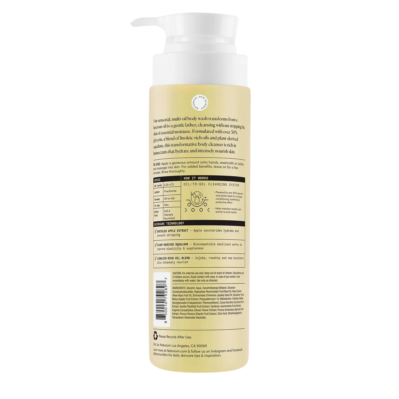 Naturium The Glow Getter Multi-Oil Hydrating Body Wash - 500 ml